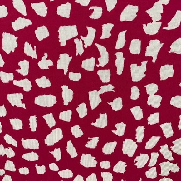 DVF Diane von Furstenberg Noe leopard leaves pink white dress silk scoop new 4 - Picture 4 of 6